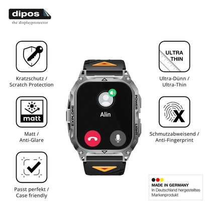 6x Schutzfolie matt für LIGE SMART TX13 Display-Sc (7)