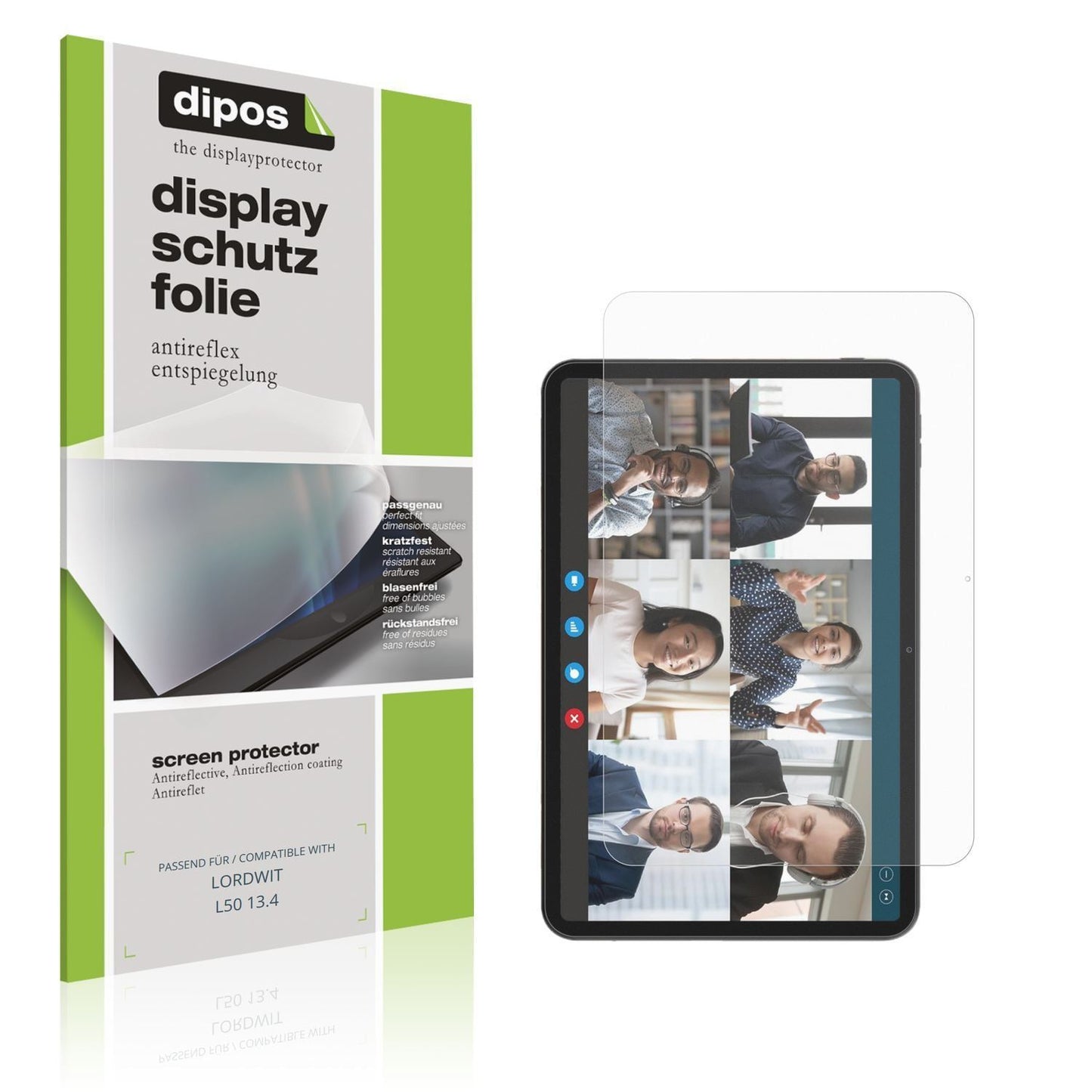 2x Schutzfolie matt für LORDWIT L50 13.4 Display-S (1)