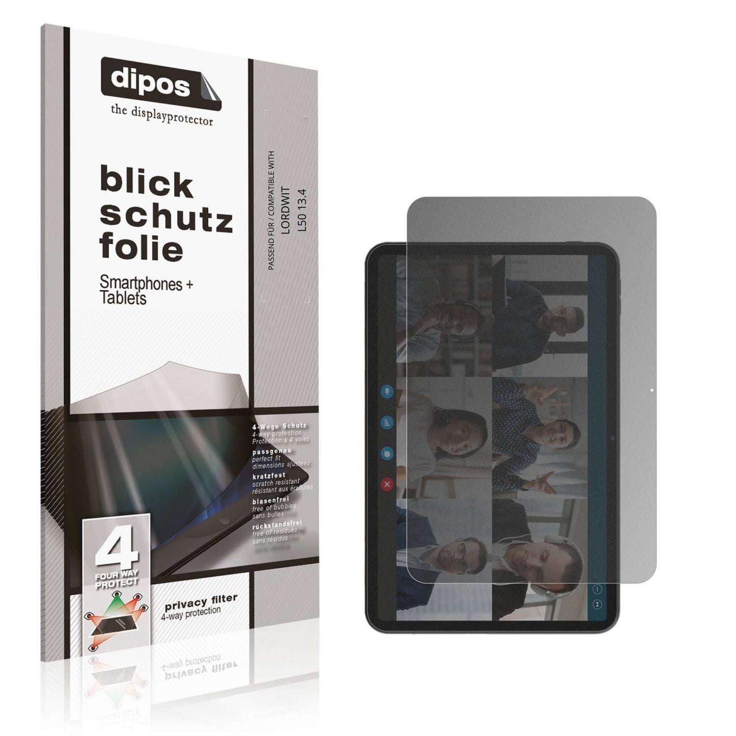 Blickschutzfolie für LORDWIT L50 13.4 matt Schutzf (1)