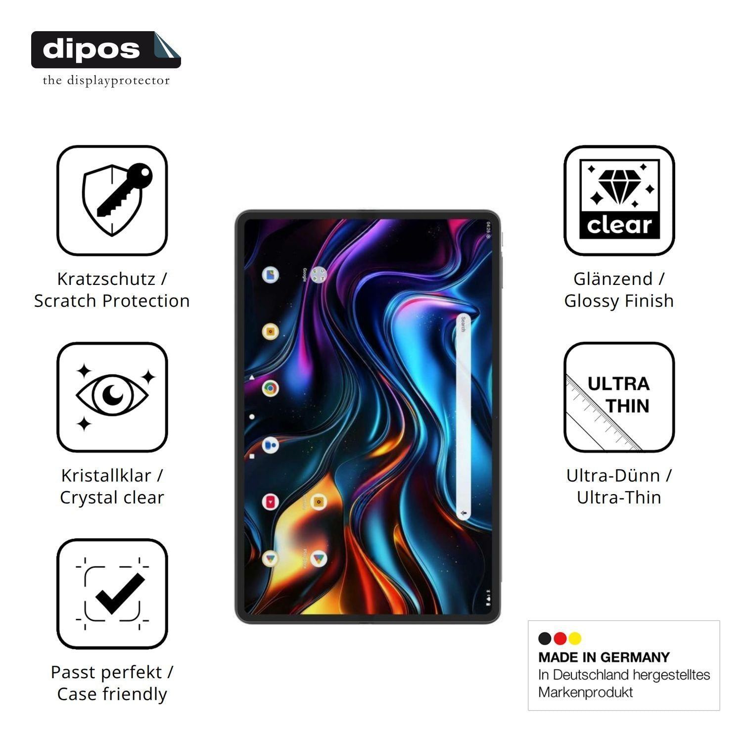 2x Schutzfolie klar für Cepter Tab Titan Ultra Dis (7)