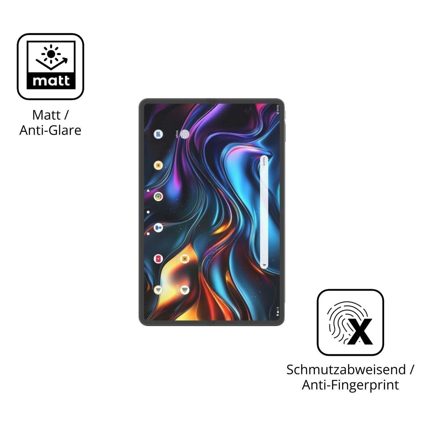 2x Schutzfolie matt für Cepter Tab Titan Ultra Dis (5)