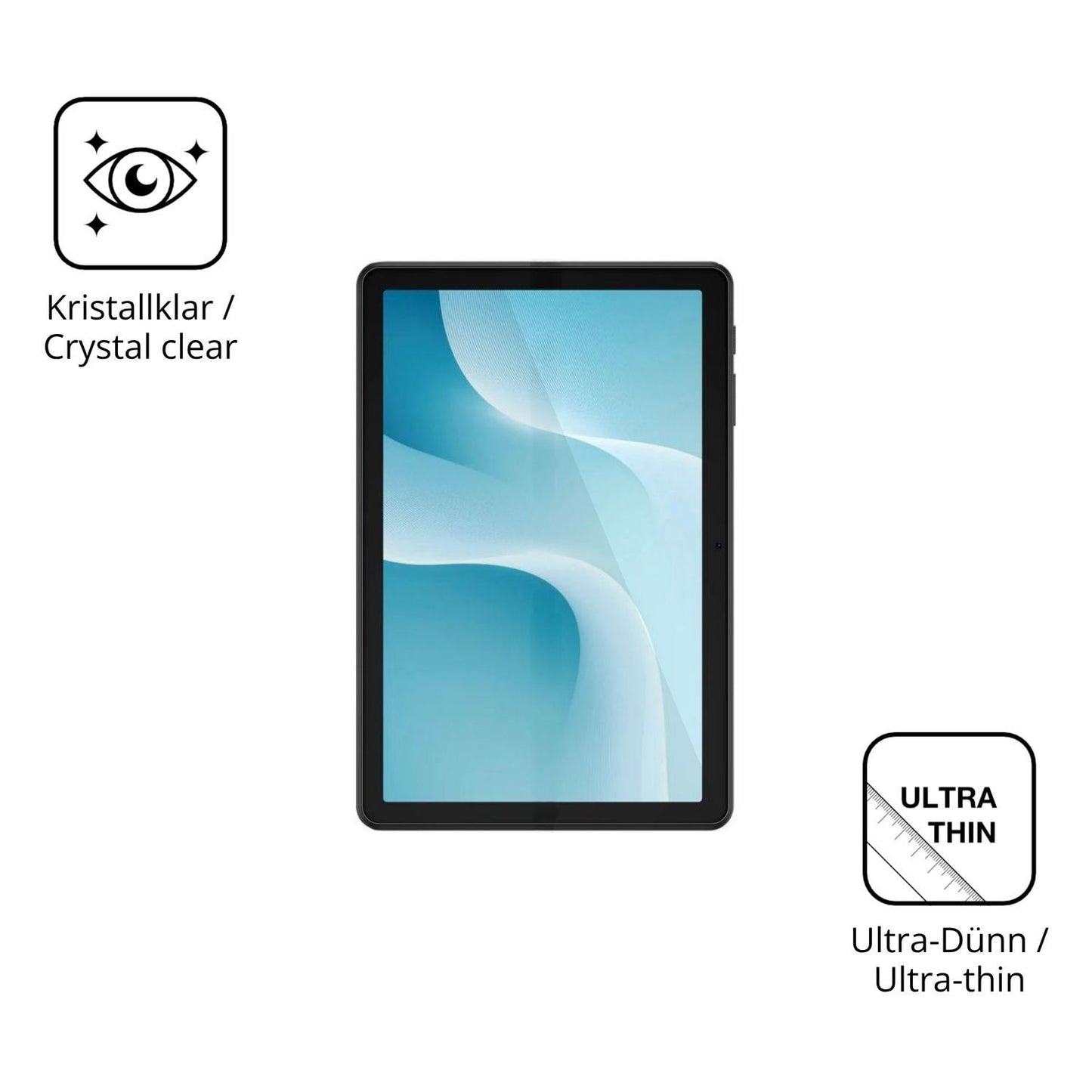 2x Schutzfolie klar für Pockam P10 Display-Schutzf (5)