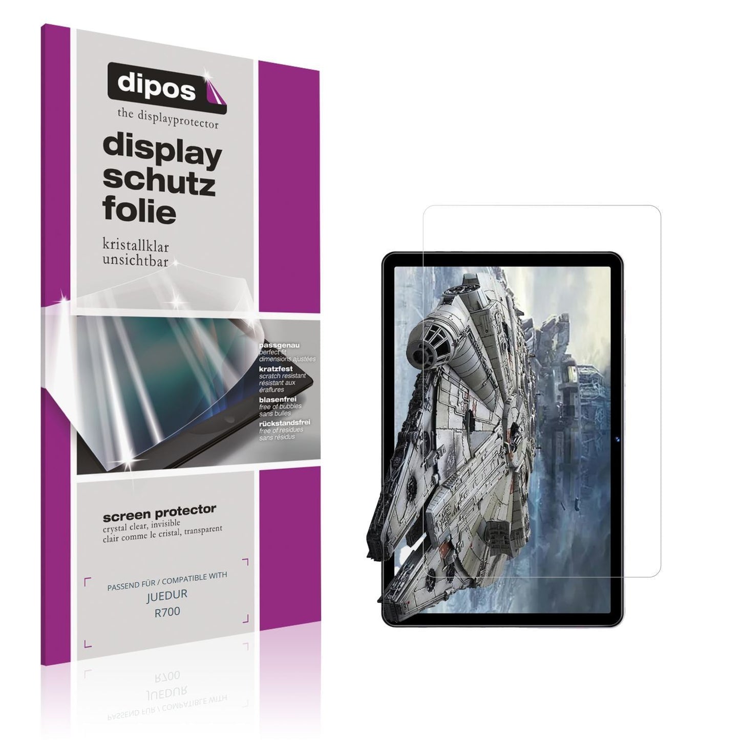 2x Schutzfolie klar für JUEDUR R700 Display-Schutz (1)