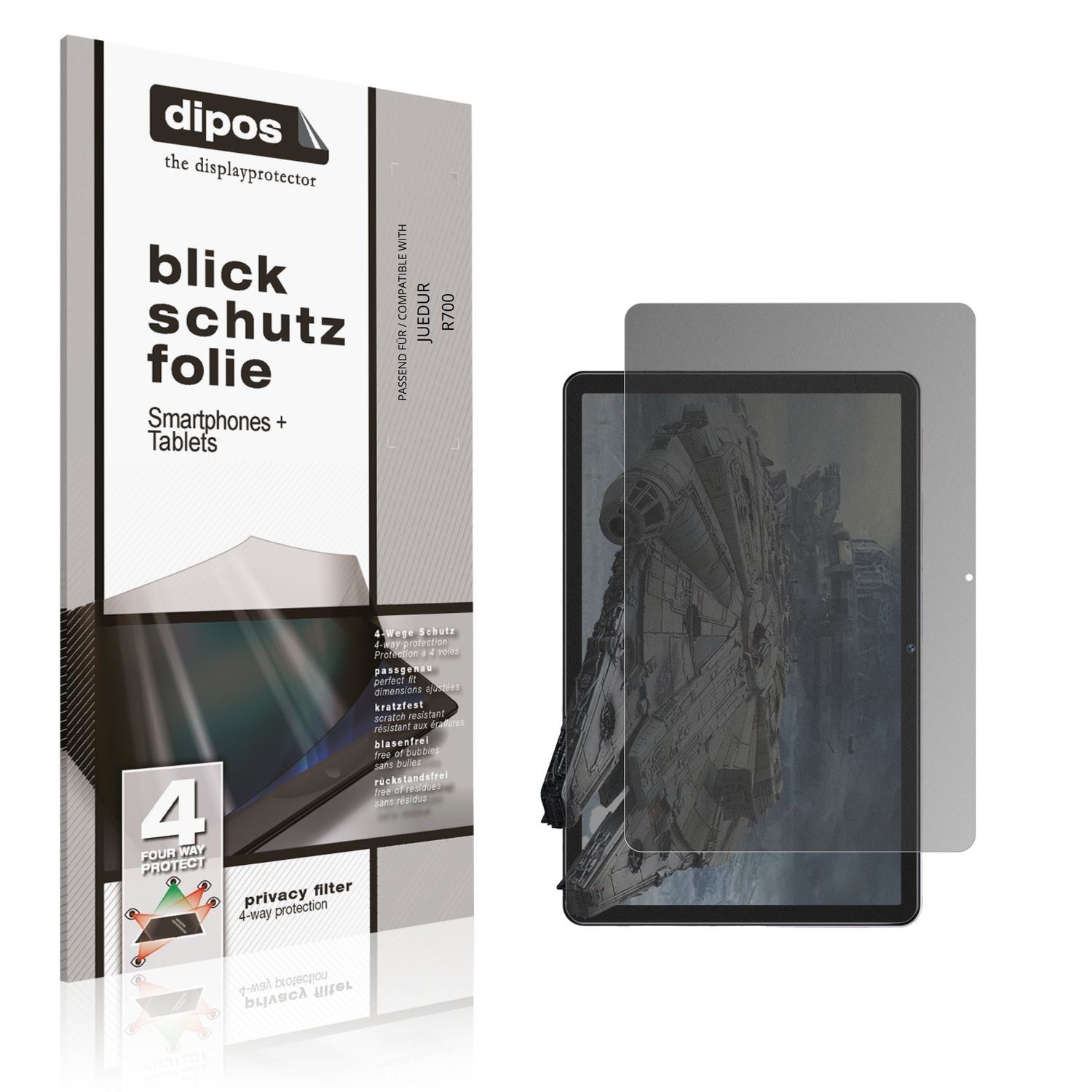 Blickschutzfolie für JUEDUR R700 matt Schutzfolie  (1)