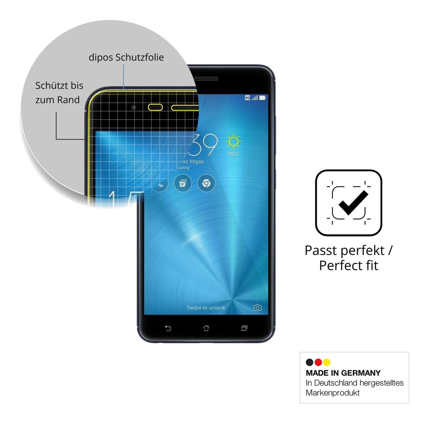 2x 3D Full Cover Schutzfolie für Asus ZenFone 3 Zo (6)