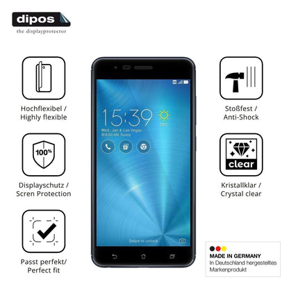 2x 3D Full Cover Schutzfolie für Asus ZenFone 3 Zo (7)