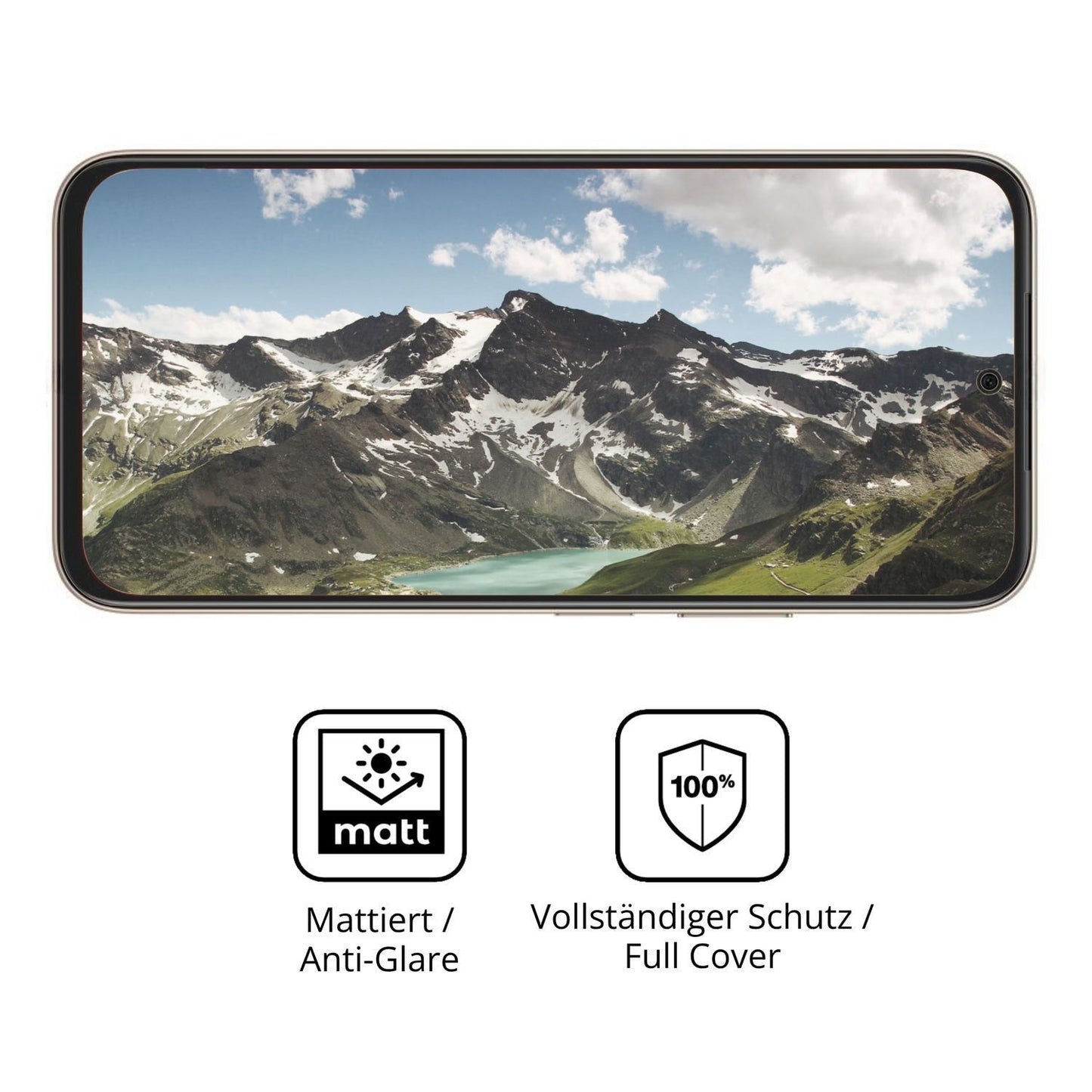 2x Full Cover Schutzfolie matt für Vivo Y500s (5)
