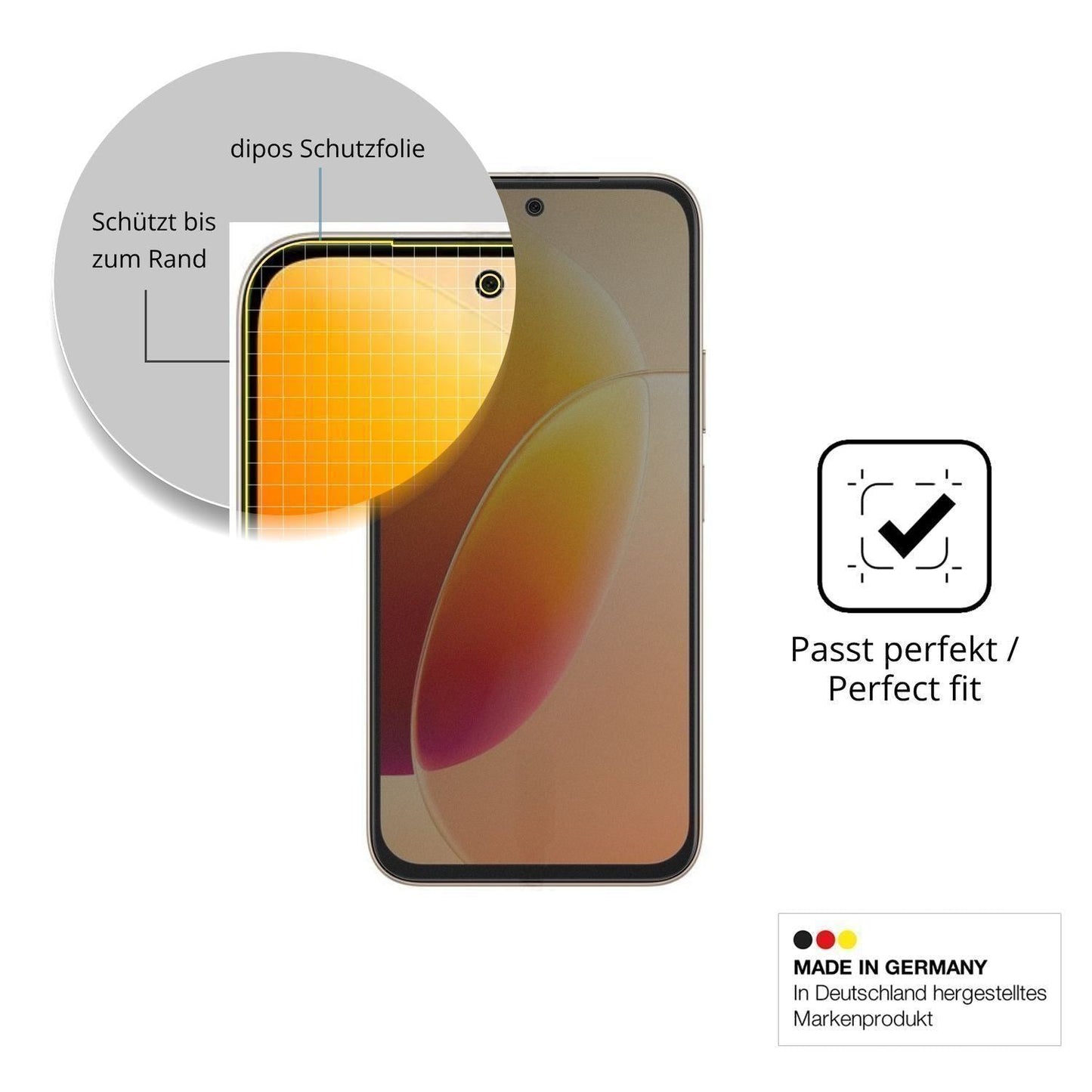 Full Cover Privacy Blickschutzfolie für Vivo Y500s (4)