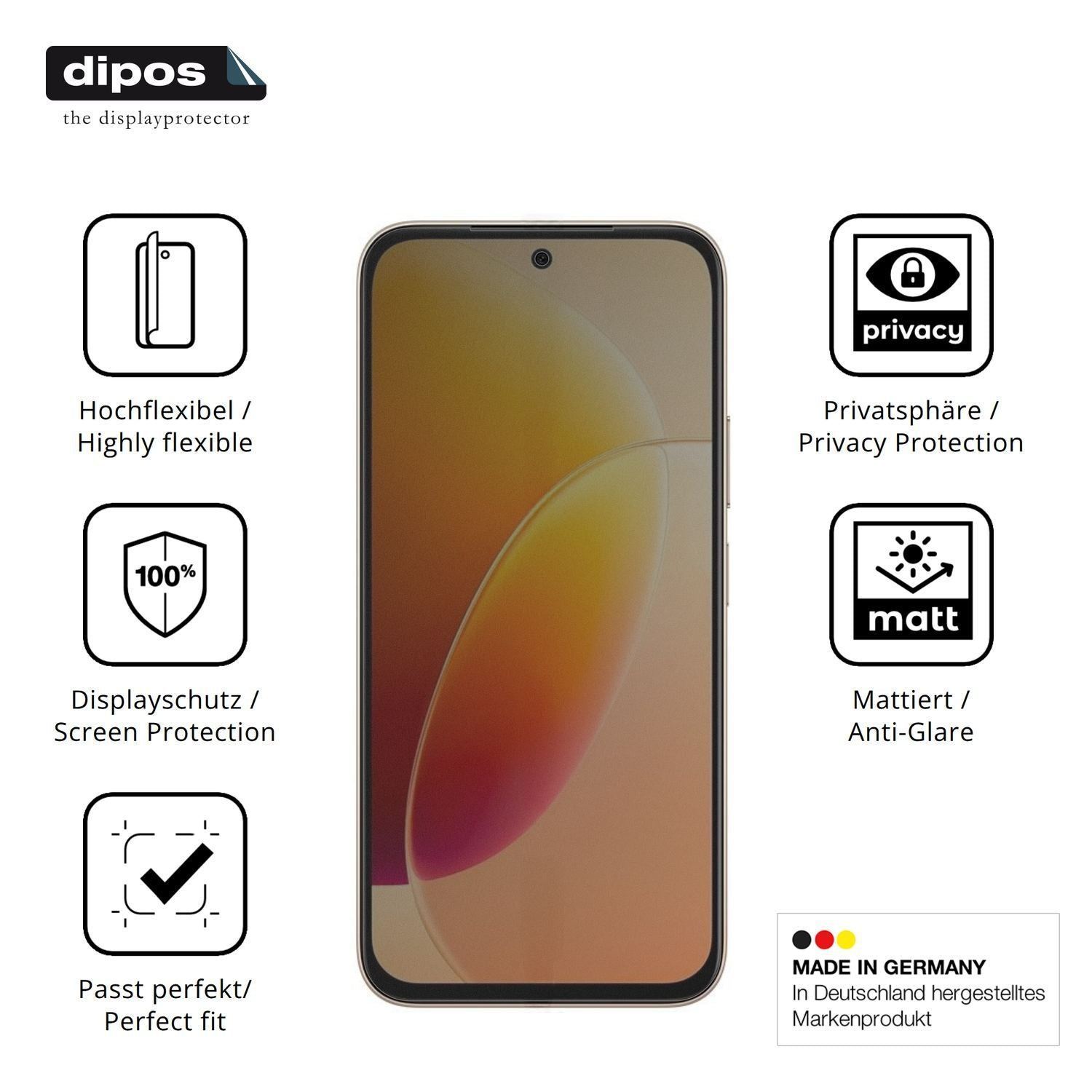 Full Cover Privacy Blickschutzfolie für Vivo Y500s (5)