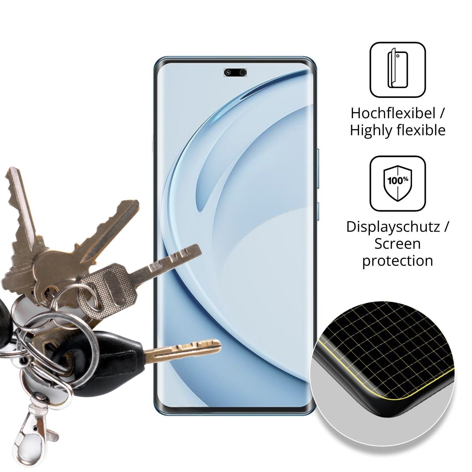 2x Full Cover Schutzfolie matt für Huawei Enjoy 70 (3)