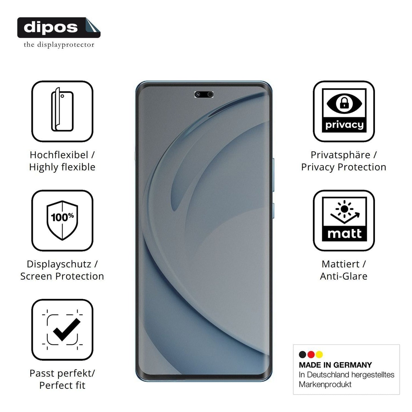 Full Cover Privacy Blickschutzfolie für Huawei Enj (5)