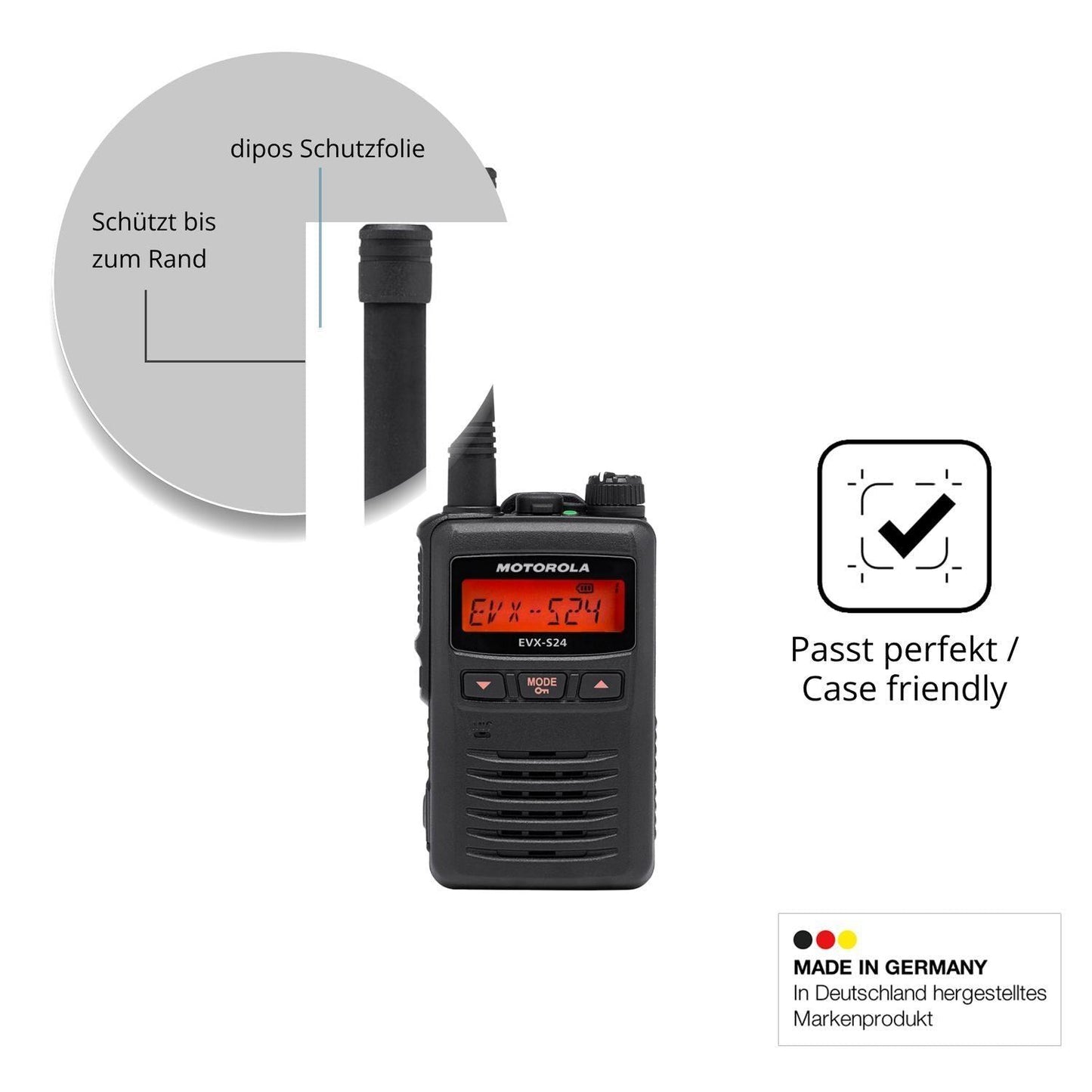2x 9H Schutzfolie für Motorola EVX S24 Panzerfolie (6)