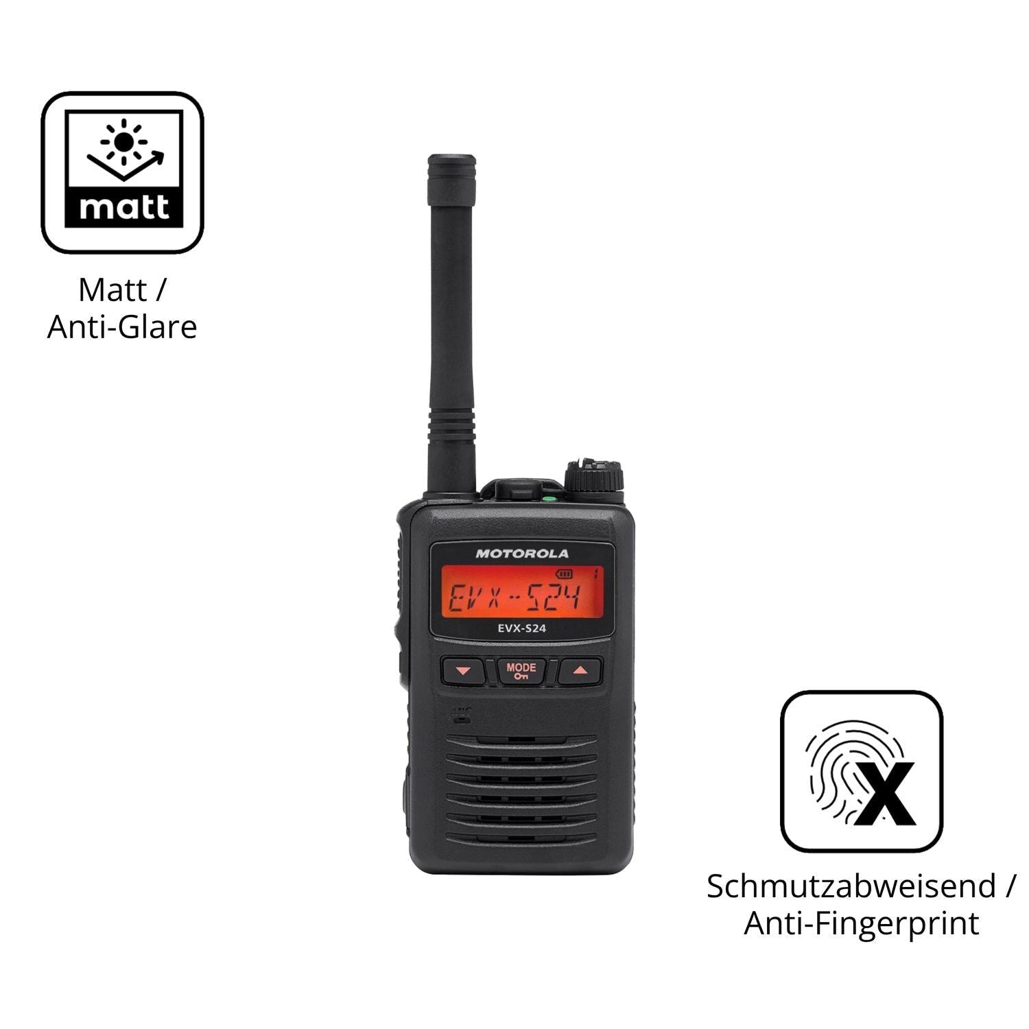 2x 9H Schutzfolie matt für Motorola EVX S24 Panzer (5)