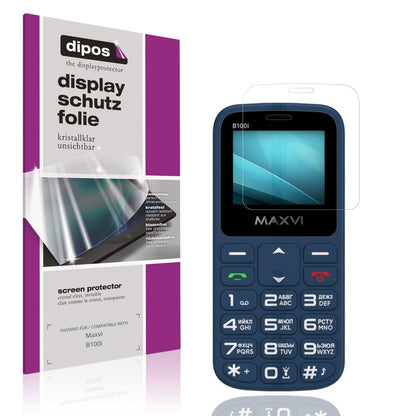 4x Schutzfolie klar für Maxvi B100i Display-Schutz (1)