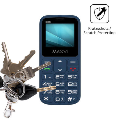 4x Schutzfolie klar für Maxvi B100i Display-Schutz (4)