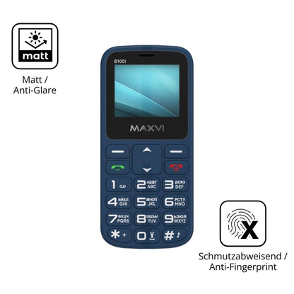 4x Schutzfolie matt für Maxvi B100i Display-Schutz (5)
