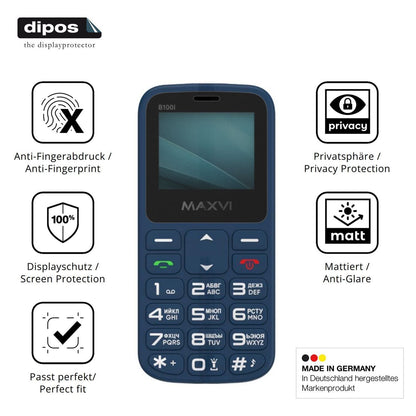Blickschutzfolie für Maxvi B100i matt Schutzfolie  (5)
