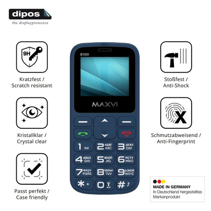 2x 9H Schutzfolie für Maxvi B100i Panzerfolie (7)