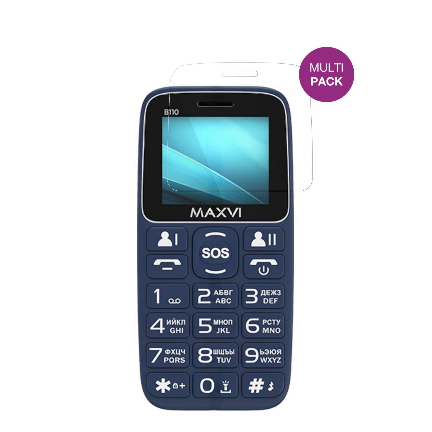 4x Schutzfolie klar für Maxvi B110 Display-Schutzf (2)