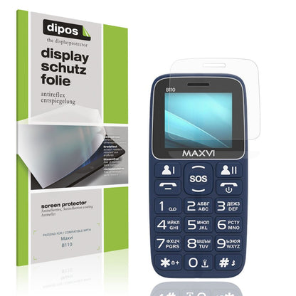4x Schutzfolie matt für Maxvi B110 Display-Schutzf (1)