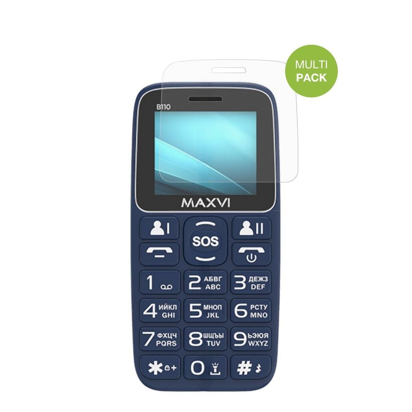 4x Schutzfolie matt für Maxvi B110 Display-Schutzf (2)