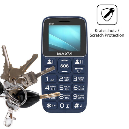 4x Schutzfolie matt für Maxvi B110 Display-Schutzf (4)