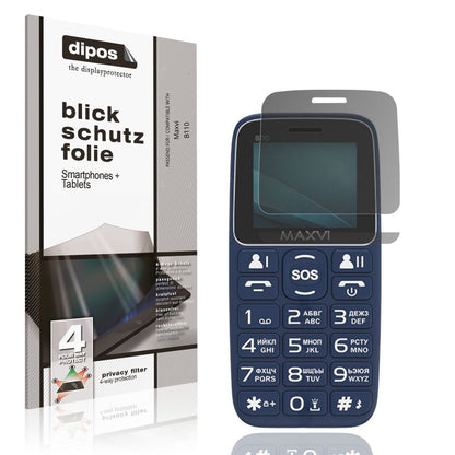 Blickschutzfolie für Maxvi B110 matt Schutzfolie P (1)