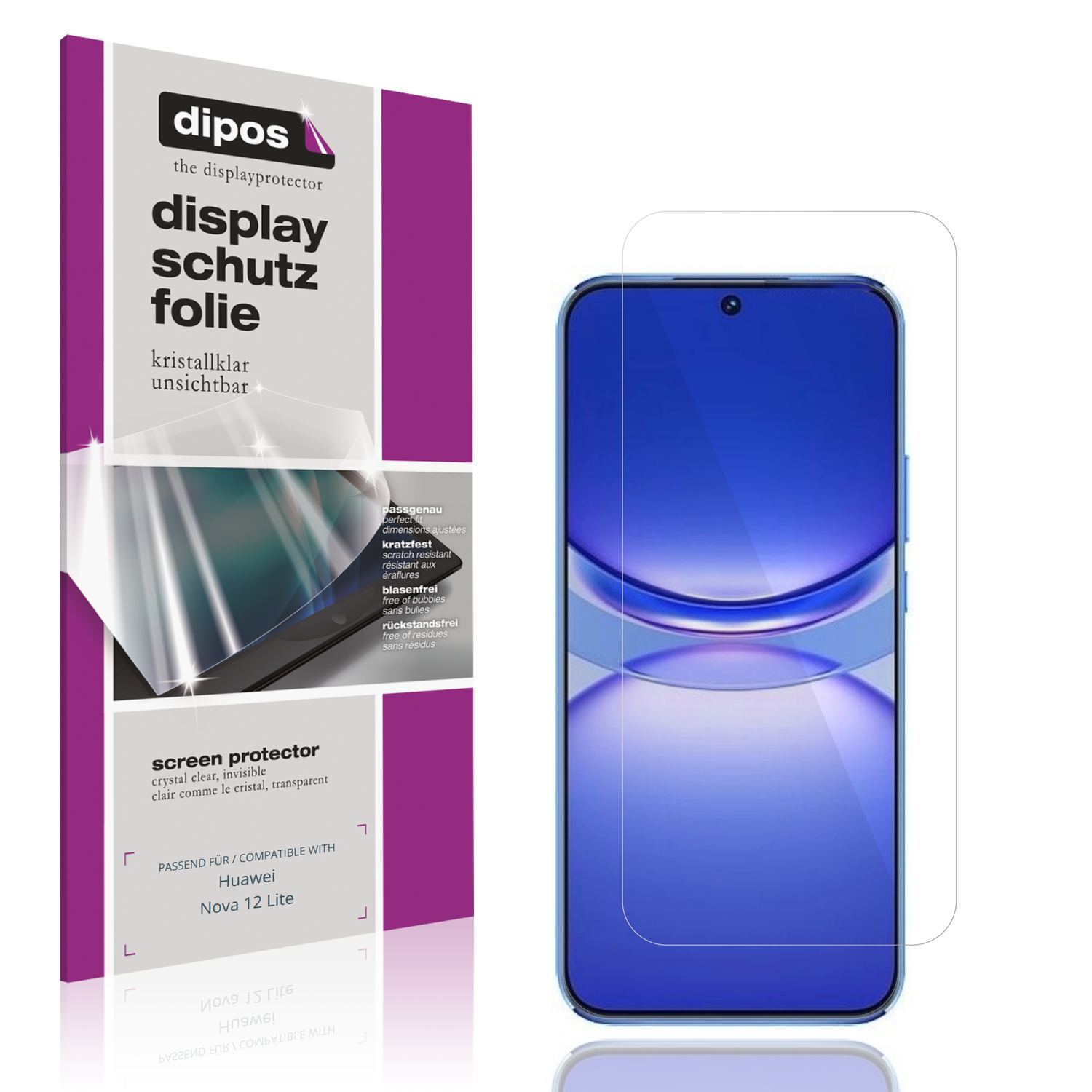 4x Schutzfolie klar für Huawei Nova 12 Lite Displa (1)