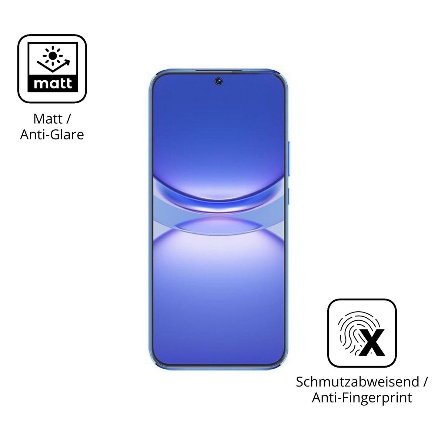 4x Schutzfolie matt für Huawei Nova 12 Lite Displa (5)