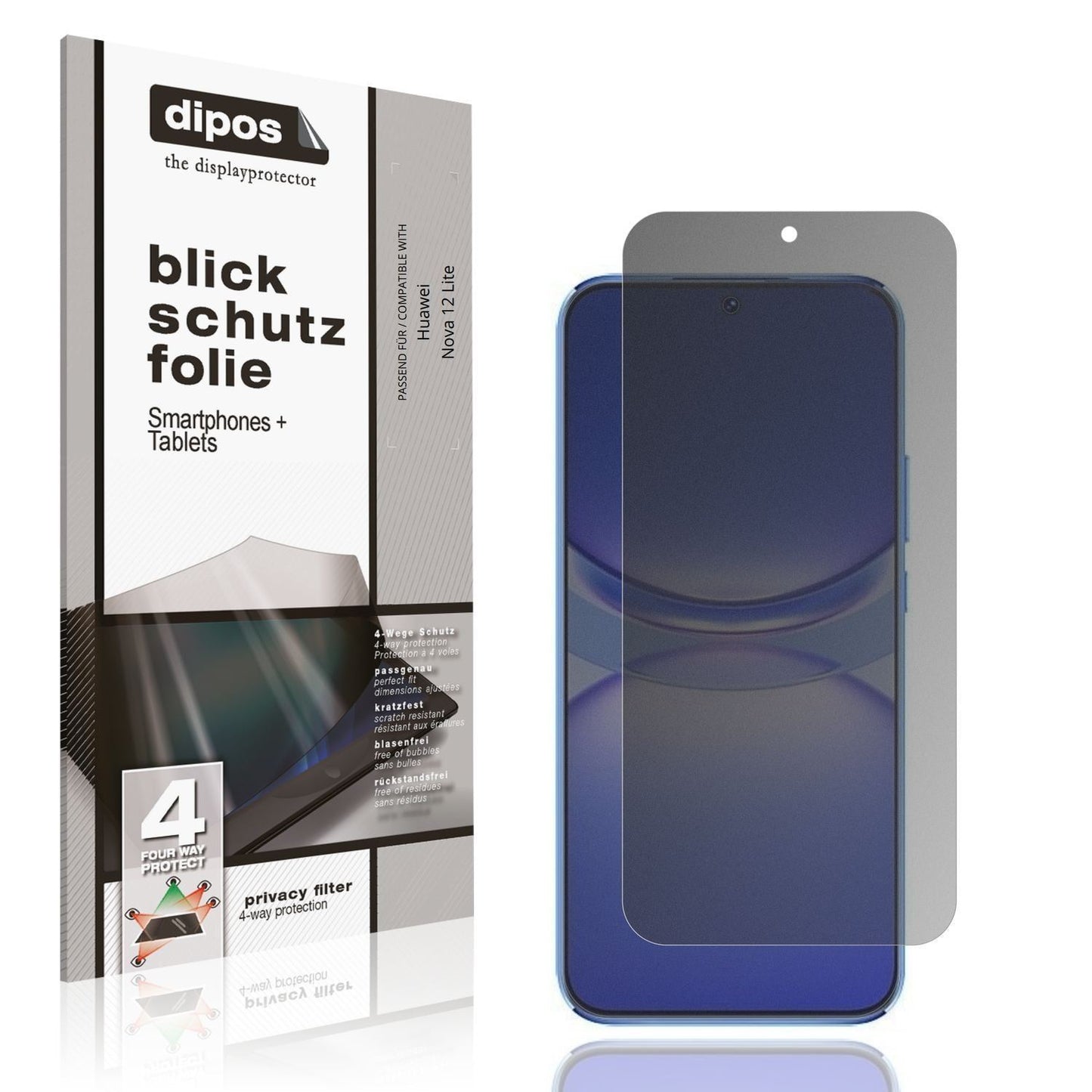 Blickschutzfolie für Huawei Nova 12 Lite matt Schu (1)
