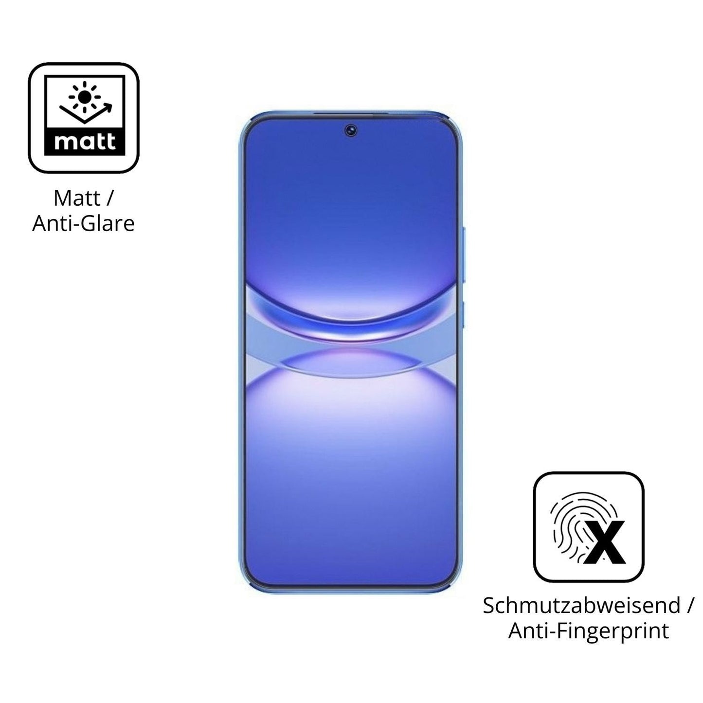 2x 9H Schutzfolie matt für Huawei Nova 12 Lite Pan (5)