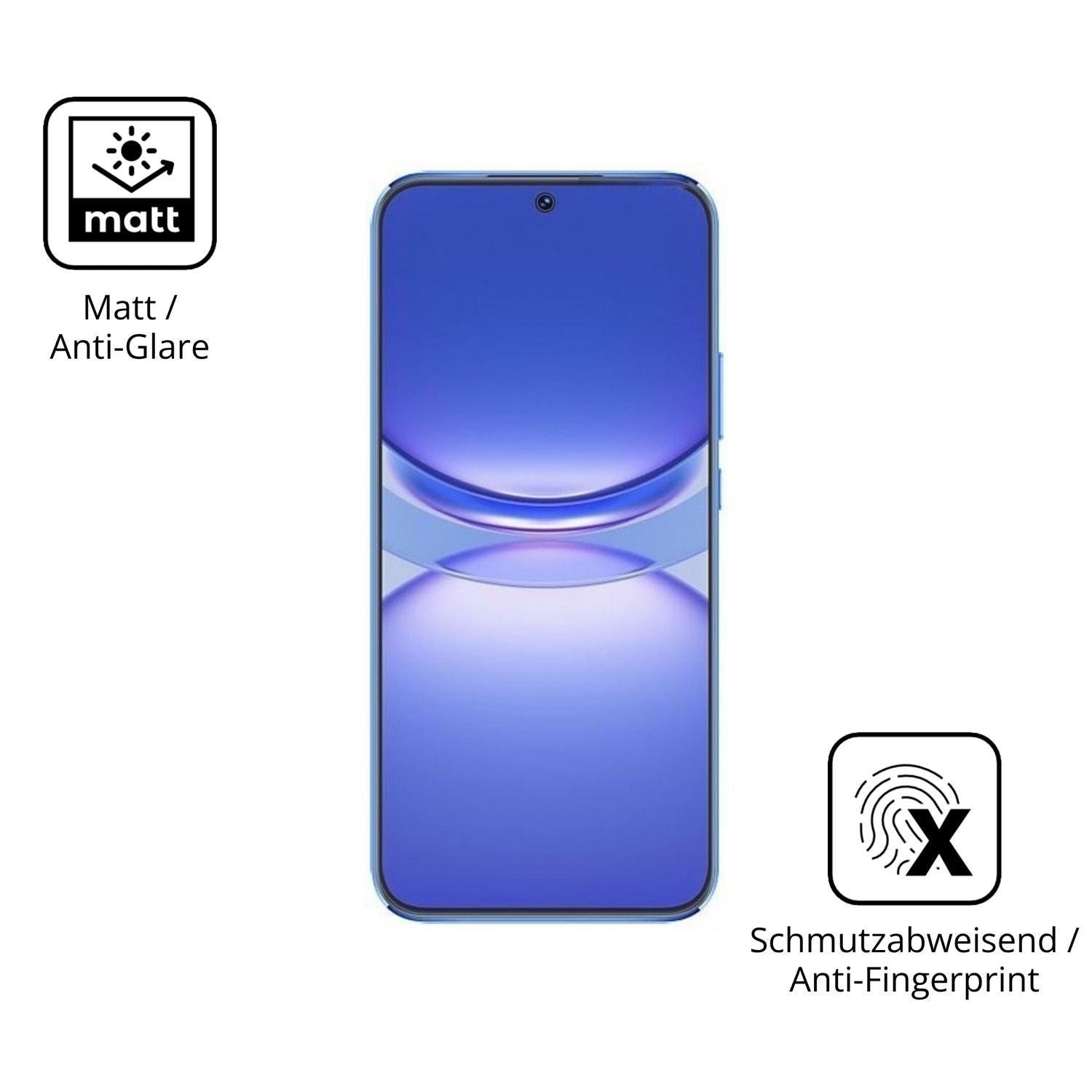 2x 9H Schutzfolie matt für Huawei Nova 12 Lite Pan (5)