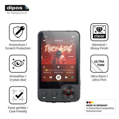 4x Schutzfolie klar für Oilsky A55 MP3-Player Disp (7)