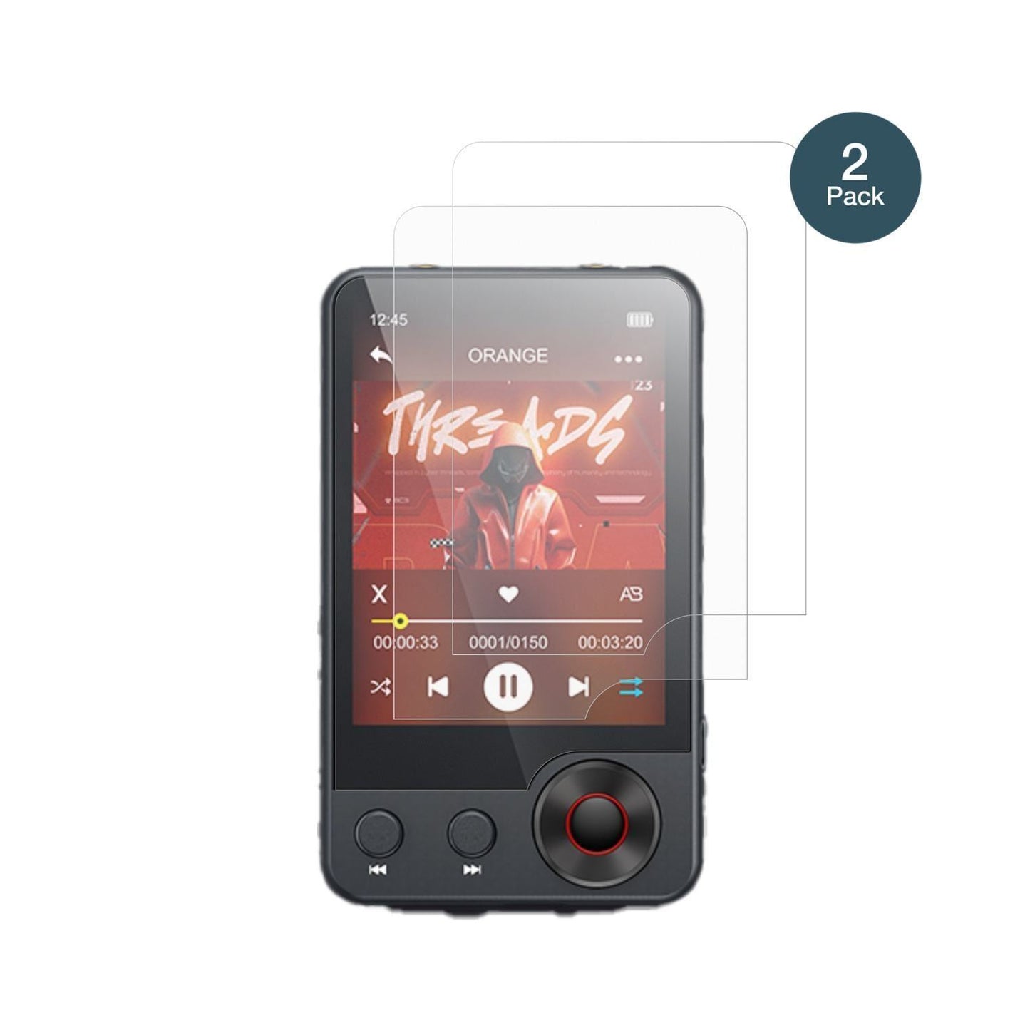 2x 9H Schutzfolie matt für Oilsky A55 MP3-Player P (2)