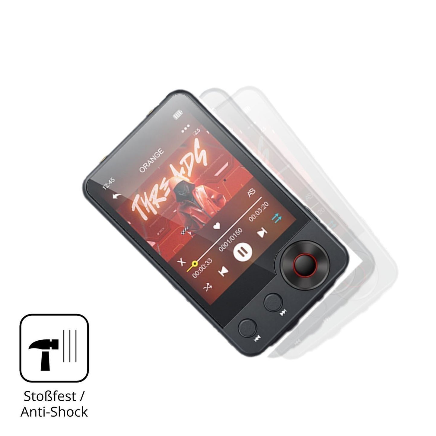 2x 9H Schutzfolie matt für Oilsky A55 MP3-Player P (4)