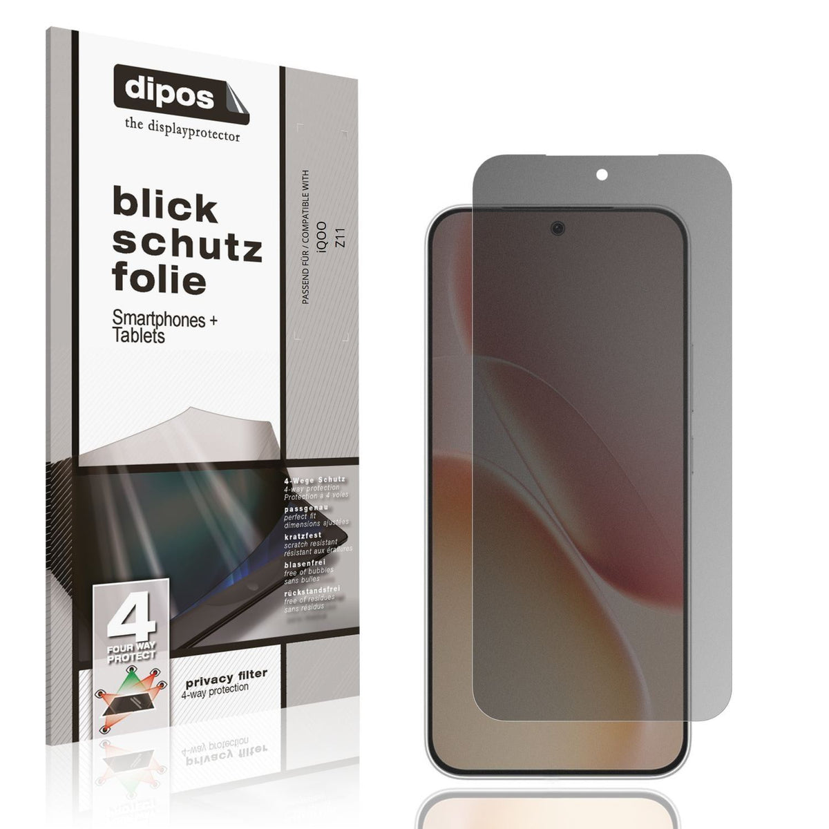 Blickschutzfolie für iQOO Z11 matt Schutzfolie Pri (1)
