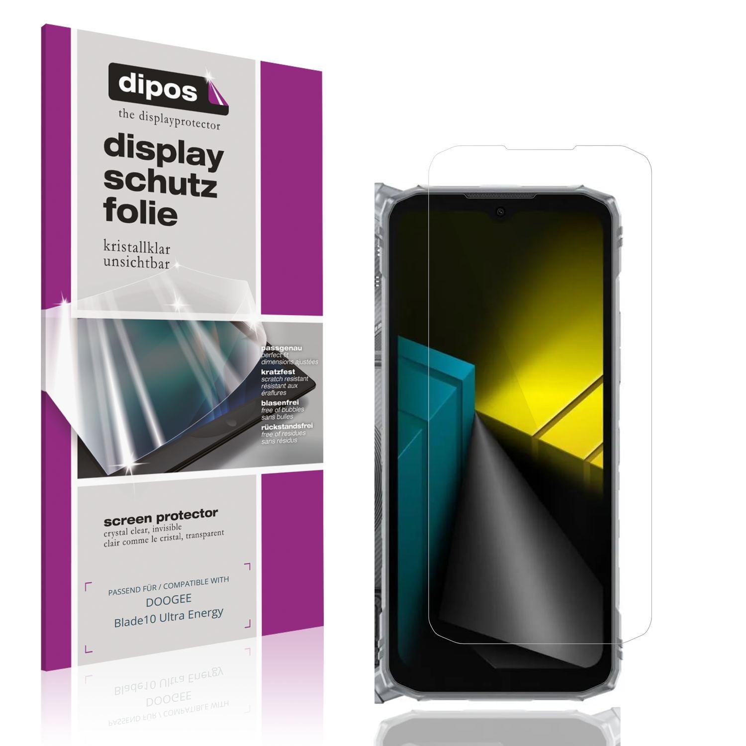 4x Schutzfolie klar für DOOGEE Blade10 Ultra Energ (1)