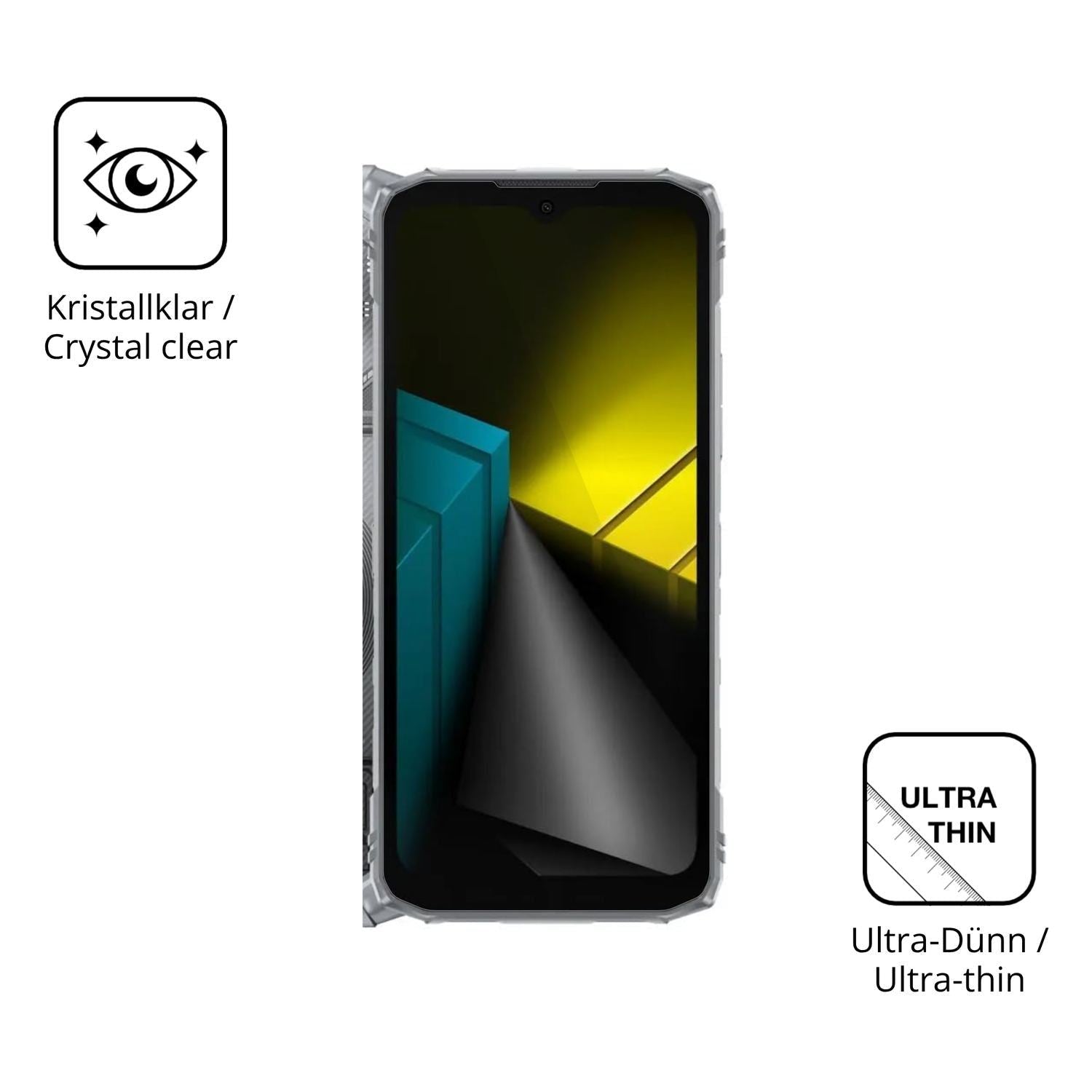 4x Schutzfolie klar für DOOGEE Blade10 Ultra Energ (5)
