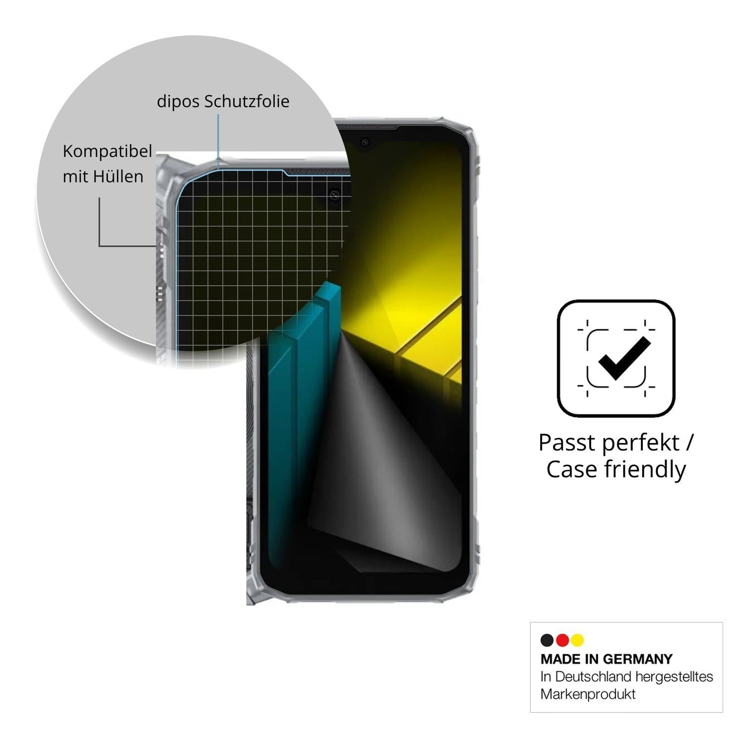 4x Schutzfolie klar für DOOGEE Blade10 Ultra Energ (6)