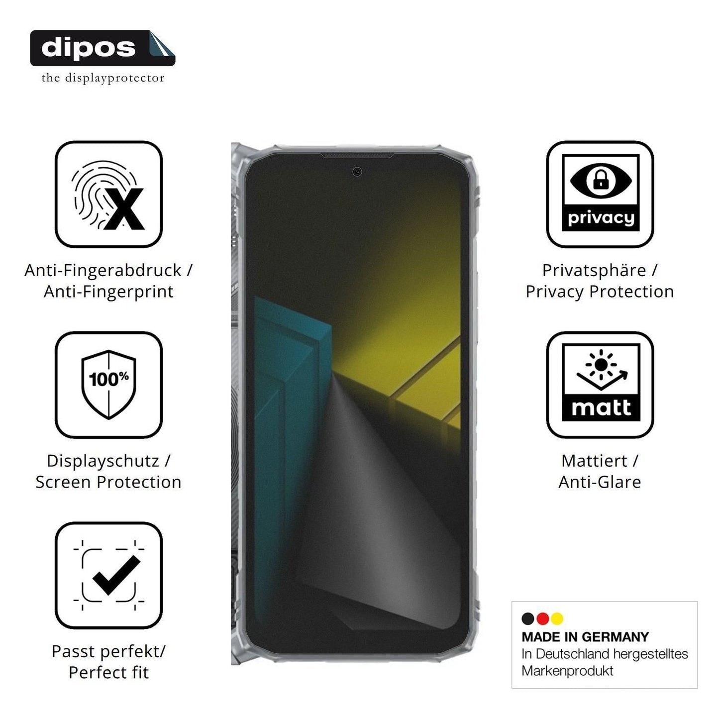 Blickschutzfolie für DOOGEE Blade10 Ultra Energy m (5)