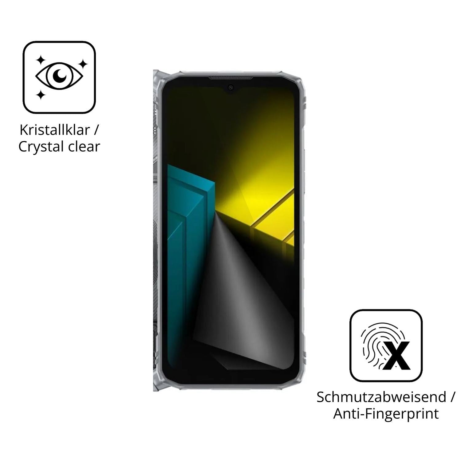 2x 9H Schutzfolie für DOOGEE Blade10 Ultra Energy  (5)