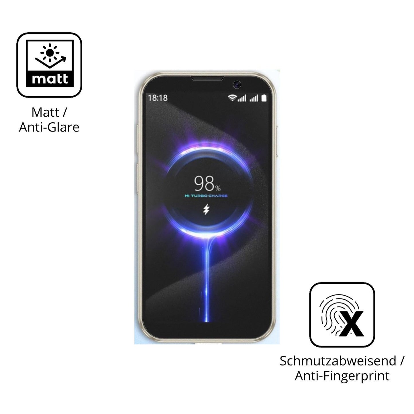 4x Schutzfolie matt für Hipipooo Mini Smartphone D (5)