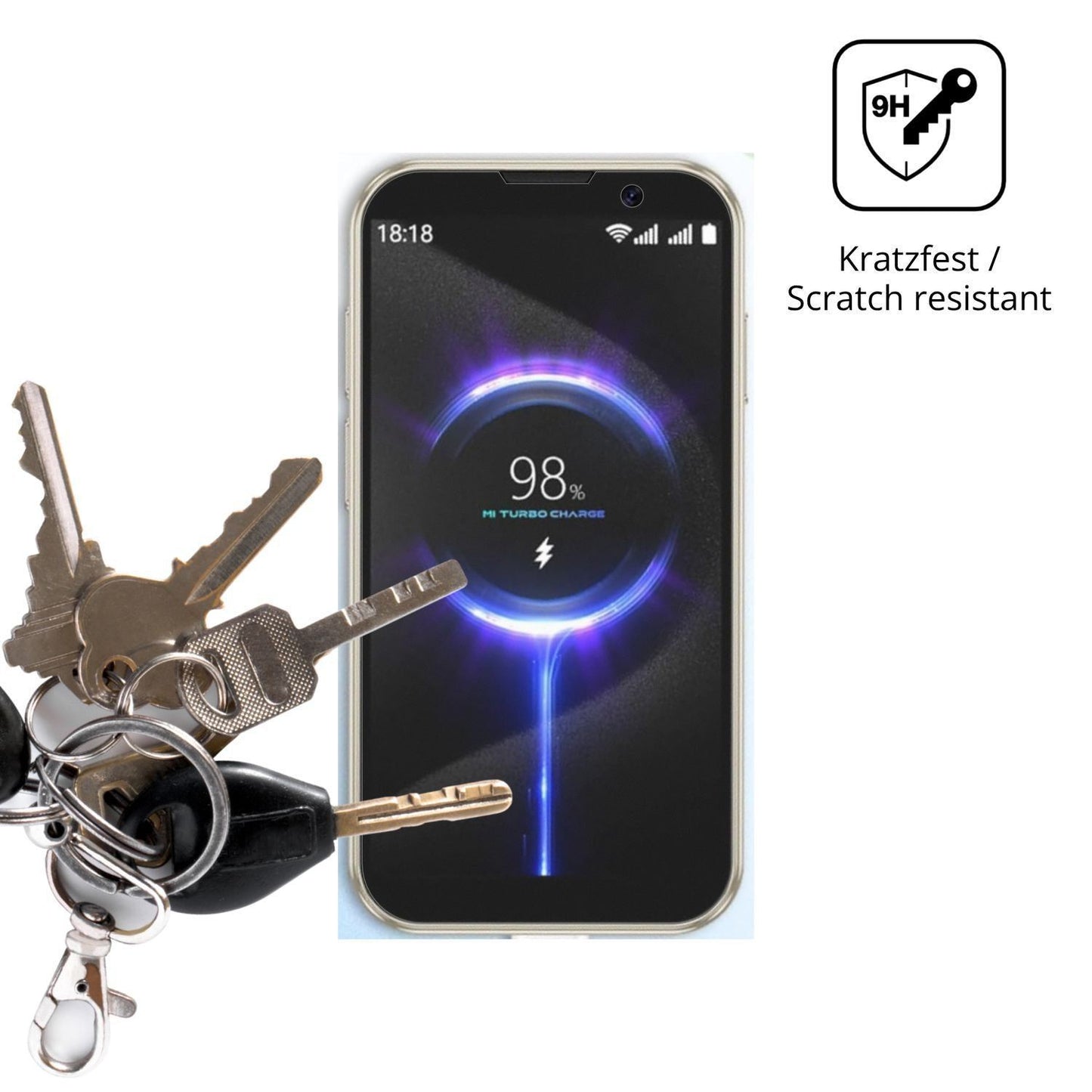 2x 9H Schutzfolie matt für Hipipooo Mini Smartphon (3)