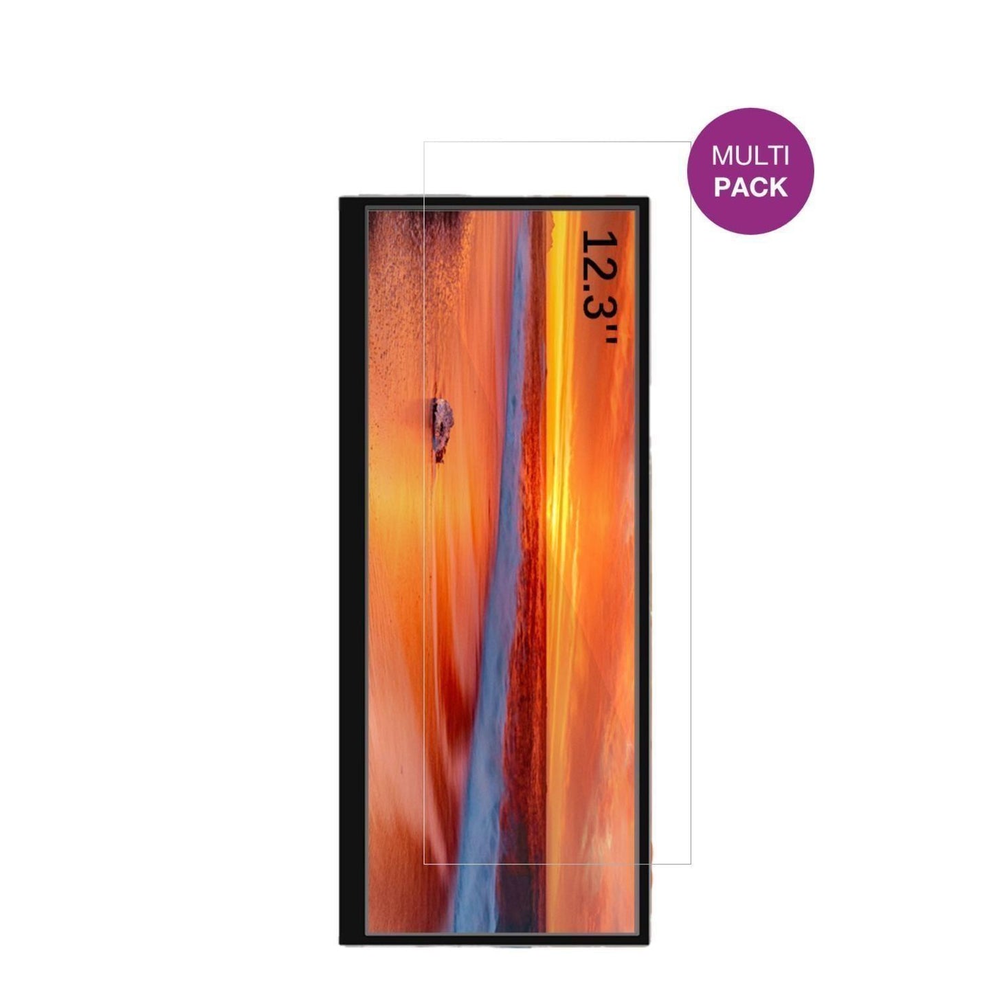 2x Schutzfolie klar für Prechen HD-123 12.3 Zoll D (2)