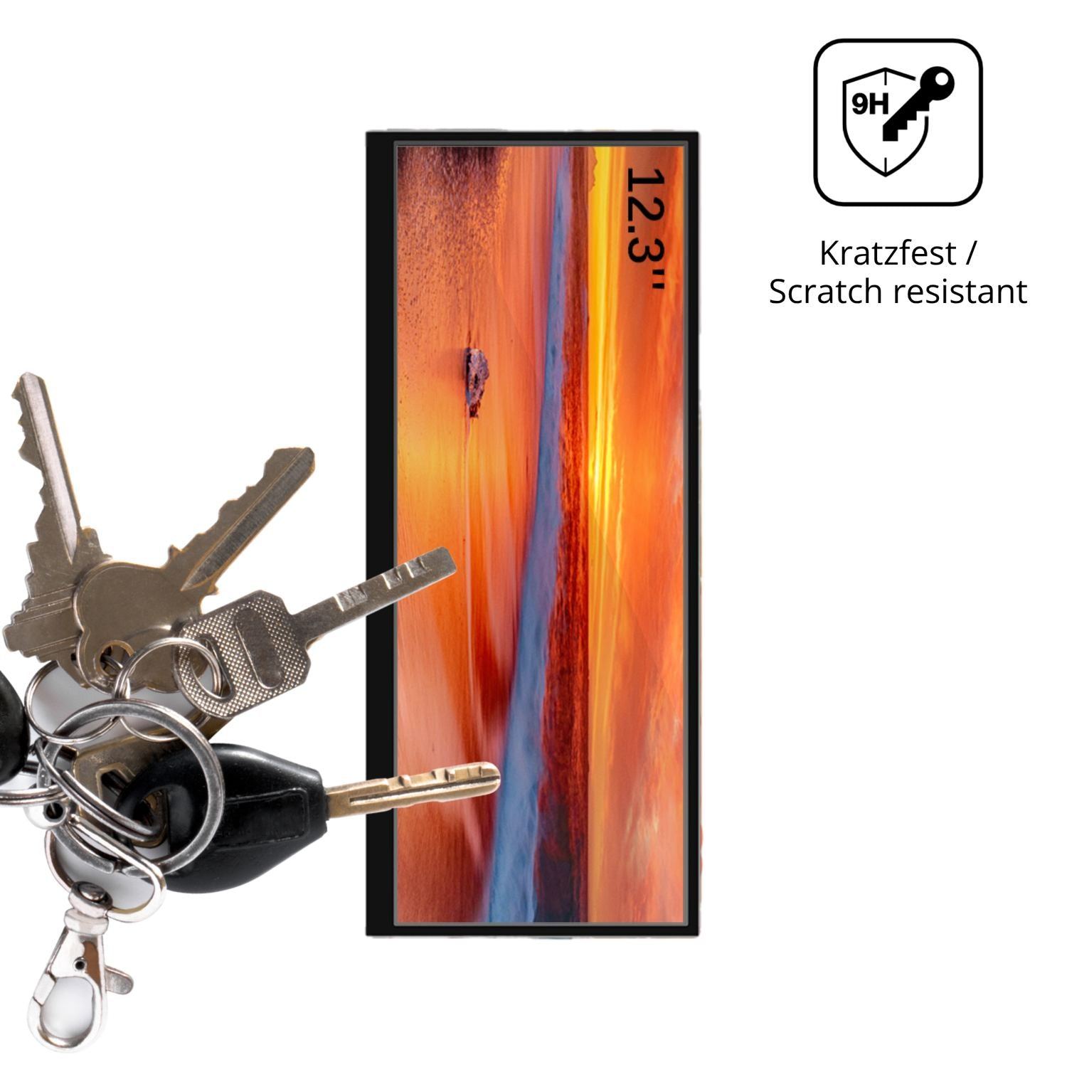 2x 9H Schutzfolie für Prechen HD-123 12.3 Zoll Pan (3)