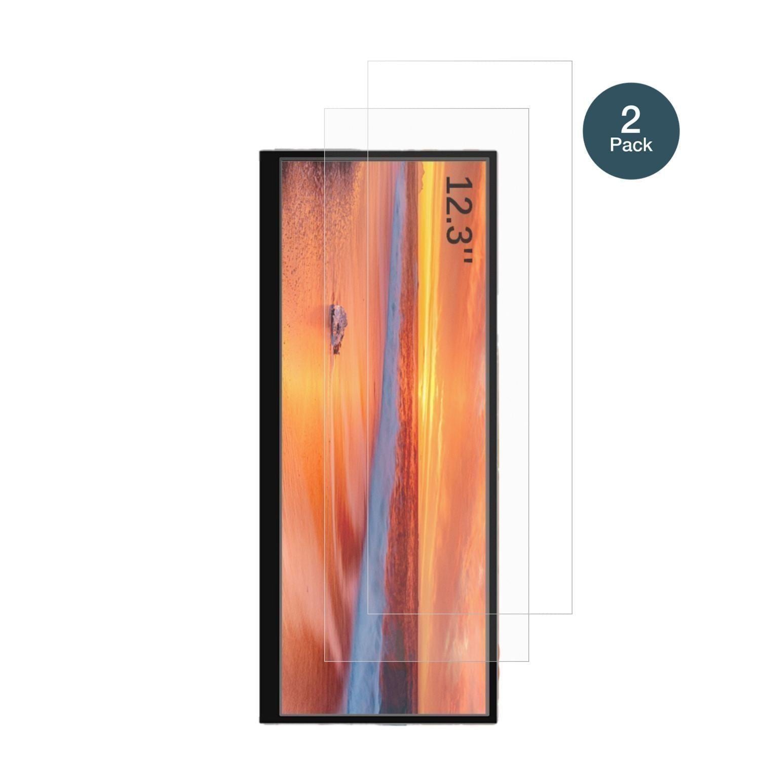 2x 9H Schutzfolie matt für Prechen HD-123 12.3 Zol (2)