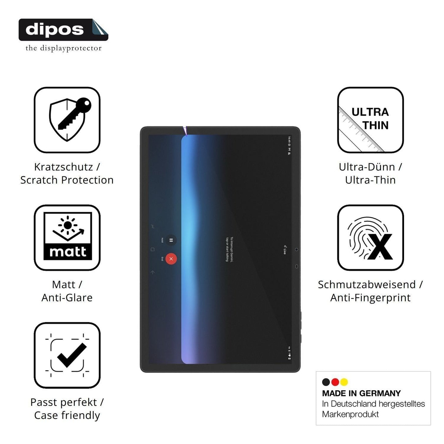 2x Schutzfolie matt für DOOGEE Tab E3 11 Zoll Disp (7)