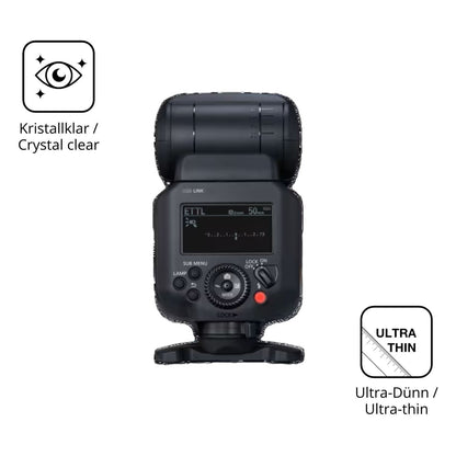 4x Schutzfolie klar für Canon Speedlite EL-5 Displ (5)