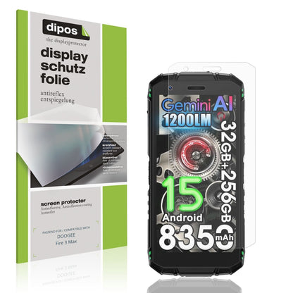 4x Schutzfolie matt für DOOGEE Fire 3 Max Display- (1)