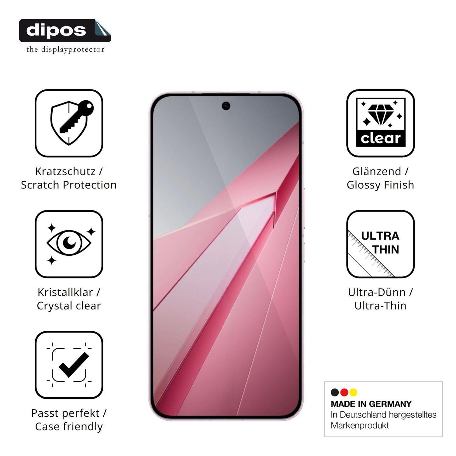 4x Schutzfolie klar für Oppo K15 Pro Display-Schut (7)